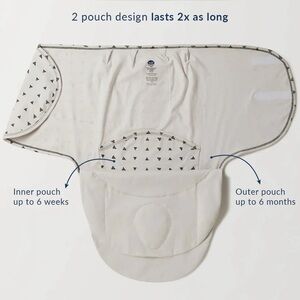 Nested Bean Zen Swaddle 0-6M Weighted Sleep Sack 7-18 lbs Baby Essentials